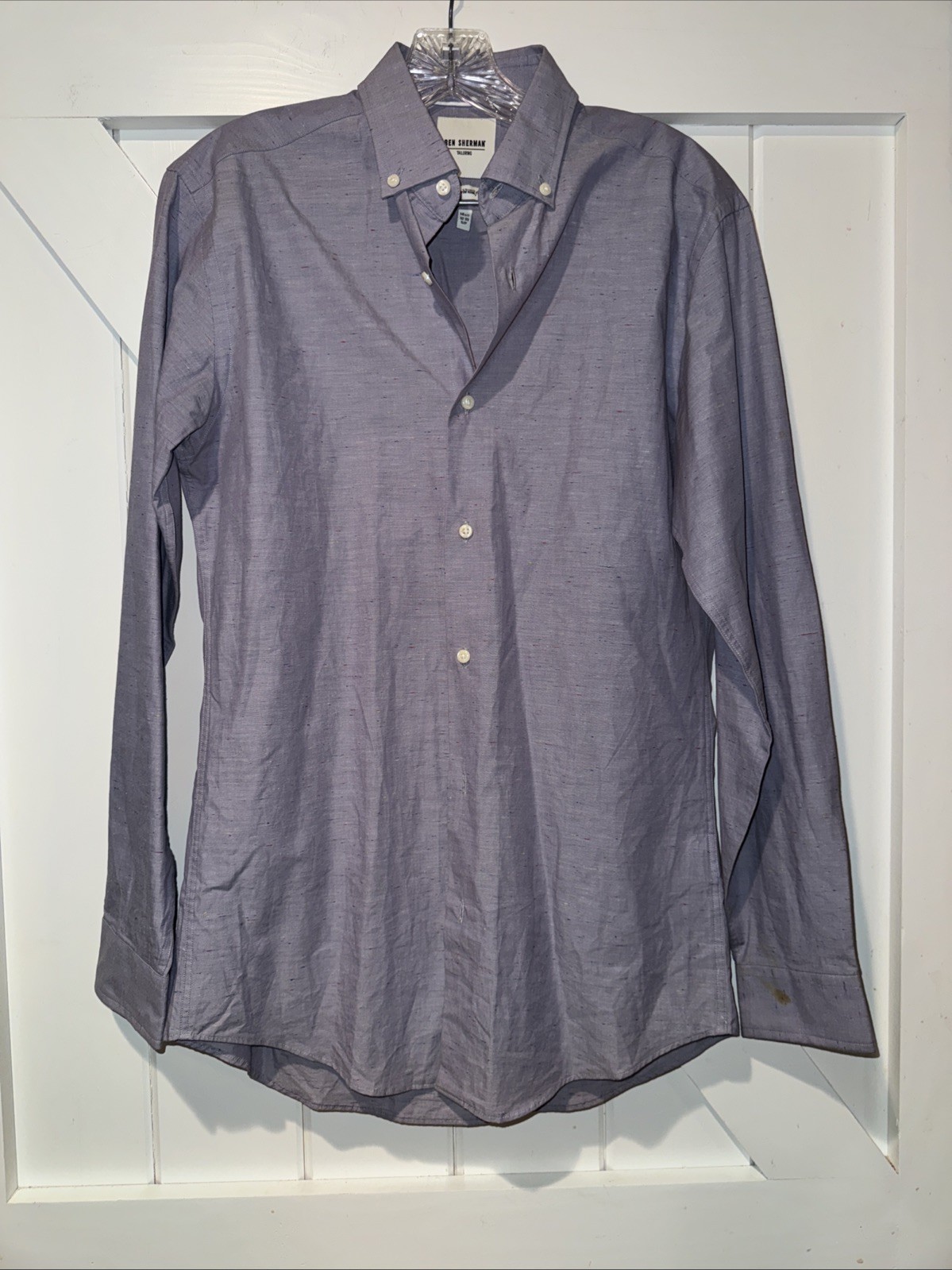Ben Sherman Long Sleeve Button Down Shirt Size 14 1/2