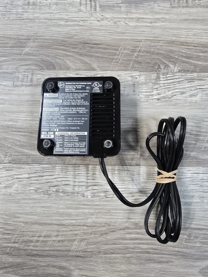 Cargador de batería de vacío genuino Hoover BH50005 Rev B para Linx BH50000 probado Foto 4 de 4