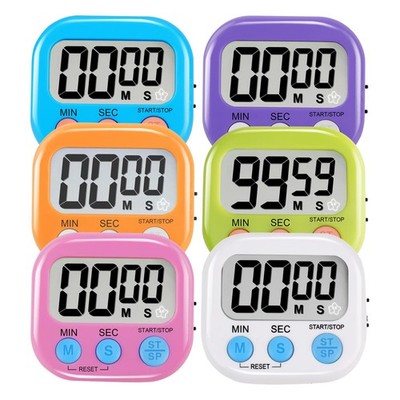 6 Pack Multi-Function Electronic Timer - Magnetic Digital Timers Big LCD Disp...