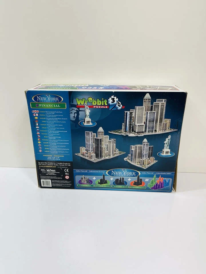 New Sealed Wrebbit puzzle 3D Puzzle New York Collection Financial, 925 pcs - Image 3 of 4