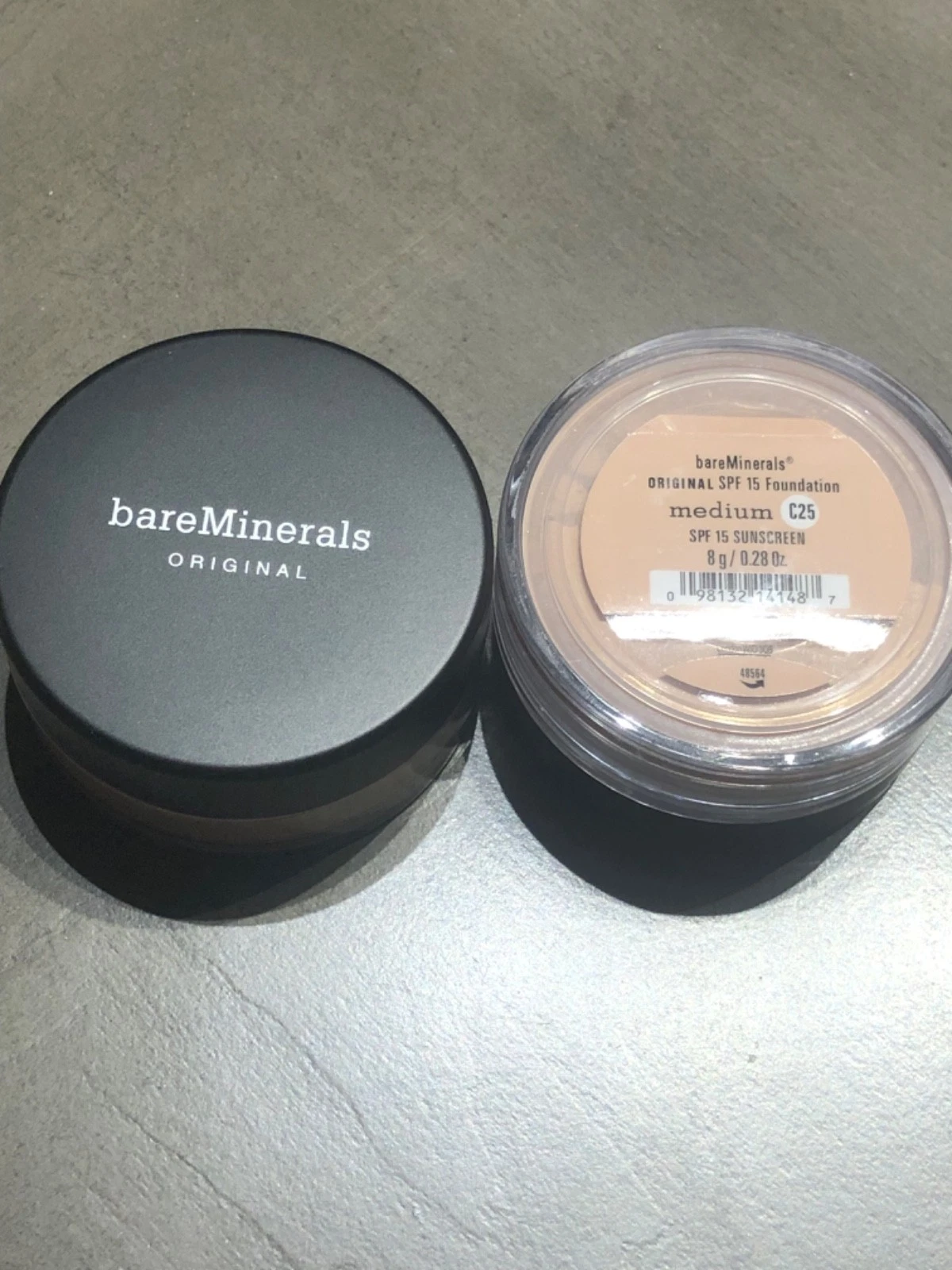 "LOT OF 2" bareMinerals Original Loose Powder Foundation SPF 15 MEDIUM C25 8g
Opens in a new window 