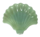 Fire King Anchor Hocking Jadeite Green Seashell Candy Trinket Dish