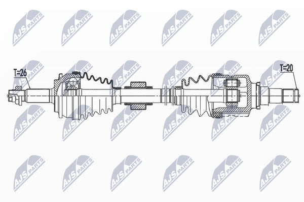 Nty Antriebswelle NPW-TY-151 FüR Toyota-image