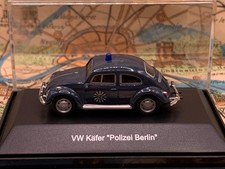 Schuco Model Car 1:87 H0 VW Beetle "Polizei Berlin"