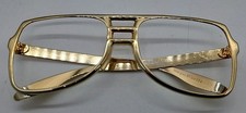Vintage Retro- Made In USA -Foster Grant Gold Eyeglass Frame Only No Lens