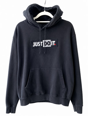 Nike Just Do It Hoodie Schwarz Gr. M Kapuzenpullover JDI Sweatshirt #020