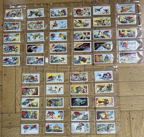1967 Primrose Confectionary Superman Cards Complete Set 1-50 in Binder Pages