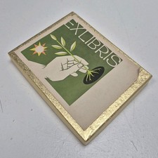Vtg Ex Libris Bookplates Antioch Seedling Green Earth Day Box of 47