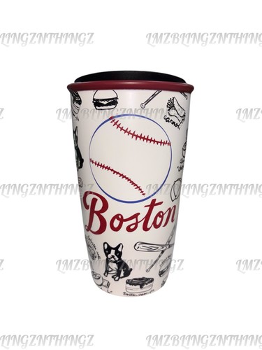 Vaso de cerámica de béisbol Starbucks 2016 Boston de 12 oz ~ raro/difícil de encontrar/nuevo - Imagen 10 de 11