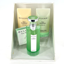 Bvlgari Eau Parfum e au th  vert Luxury Gift Set: Parfum e/Shower Gel/Lotion NIB
