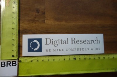 Alter Aufkleber Büro Computer Internet DIGITAL RESEARCH