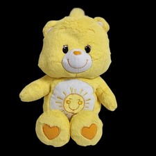 2012 Care Bears Funshine American Greetings Stuffed Animal Plush Toy Yellow Sun