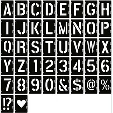 2/3/4/5inch Letter Stencils Alphabet Numbers Templates DIY craft