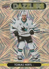 2021-22 Upper Deck Hockey Card Dazzlers Orange Insert #DZ-37 Tomas Hertl