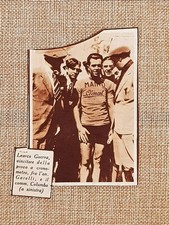 Learco Guerra 1930 Vincitore prova cronometro On. Garelli Comm. Colombo Ciclismo