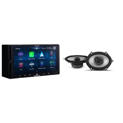 Alpine iLX-W670-S Digital Multimedia Receiver & 1 Pair Alpine S2-S68 Type S 6...