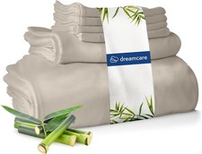 100 Viscose from Bamboo Sheets King Size - 4 Pc Luxury Cooling Sheets for Ho...