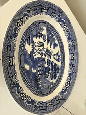 Vintage Swinnertons Old Willow Serving Platter 13" Staffordshire