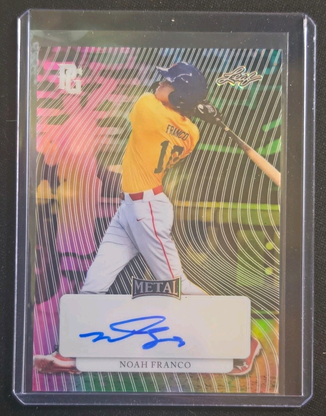 Leaf 2023 Perfect Game National Showcase Noah Franco MA-NF1 Rainbow-Neon 1/1