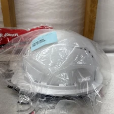 Milwaukee Tool 48-73-1200 Bolt White Front Brim Vented Hard Hat W/4Pt