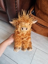 Living Nature Mooing Sounds Highland Cow Soft Plush Toy 25cm