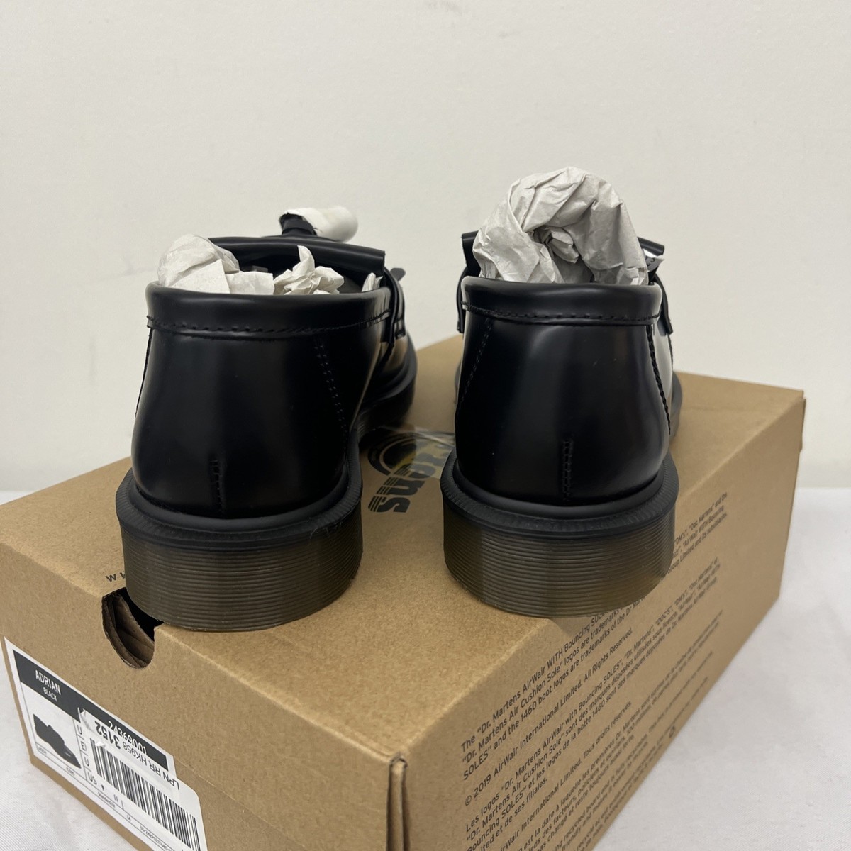 Dr. Martens ADRIAN CARRARA LEATHER TASSEL LOAFERS MSRP$180 Versatile&Timeless Dr. Martens Adrian Black Polished Smooth Leather Tassel  main image 3