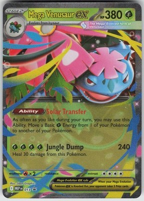 Pokemon Mega Venusaur ex - 013 ME: Mega Evolution Promo Promo NM