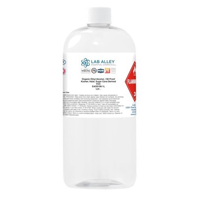 Certified Organic 95% Ethanol, 1 Liter Bottle
