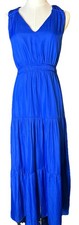 Skies Are Blue Blue Sleeveless Maxi Dress Size Small