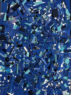 #ad #ad LEGO BULK 3.5 Lb Blue Parts Lot Mixed Bricks Plates Windows Pieces Builder Mix $39.99