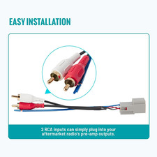 Car Radio Wiring Harness with RCA Plug Compatible with Selected 2003-2013 For...
