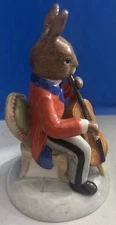 Royal Doulton Cellist Orchestra Bunnykins DB 393 Damaged Bow