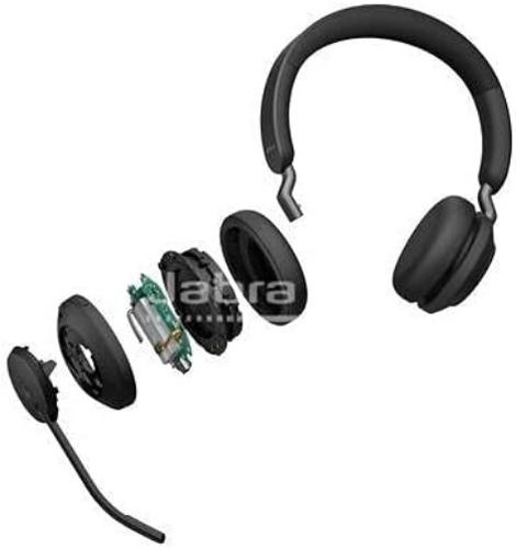 Jabra Evolve2 65 Wireless PC Headset – Noise Cancelling Microsoft Teams Certifie - Picture 5 of 10