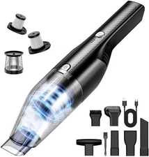 Potente Aspiradora De Mano Para Auto Casa Hogar Limpieza Inalambrica Recargable