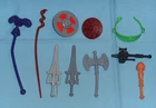 vintage heman HE-MAN MOTU PARTS WEAPONS LOT #221