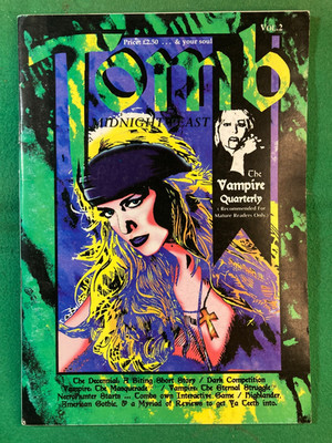 TOMB, MIDNIGHT FEAST VAMPIRE MAGAZINE - ISSUE #2 (VAMPIRE RPG/CCG etc.) 1996