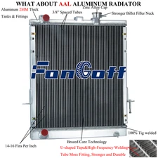 4-Row Aluminum Radiator For 1999-2004 Chevy GMC W3500 W4500/ Isuzu NPR NQR 4.8L
