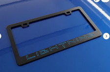 Lightning F150 Ev License Plate Frame Black Metal Anti-rust Lightning F150 Ev License Plate Frame Black Metal Anti-rust