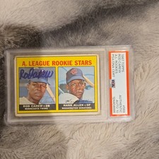 🔥1967 Topps AL Rookie Stars Rod Carew Hank Allen Auto #569 PSA Authenticated