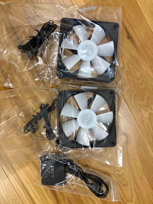 NZXT PC Case Fans 2-Pack RGB with controller