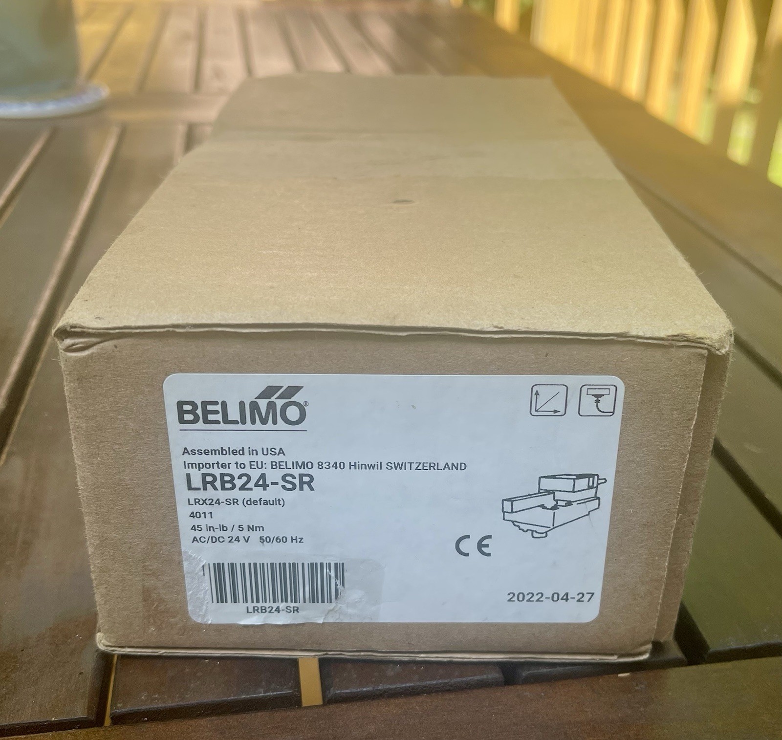 Belimo Valve Actuator ARB24-SR 24V AC/DC 45 in-lb