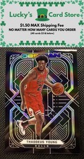 2020-21 Panini Obsidian #59 Thaddeus Young Silver Etch