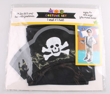 Pirate Kids Costume Set 1 Vest 1 Hat Ages 4 One Size Fits Most New In Package
