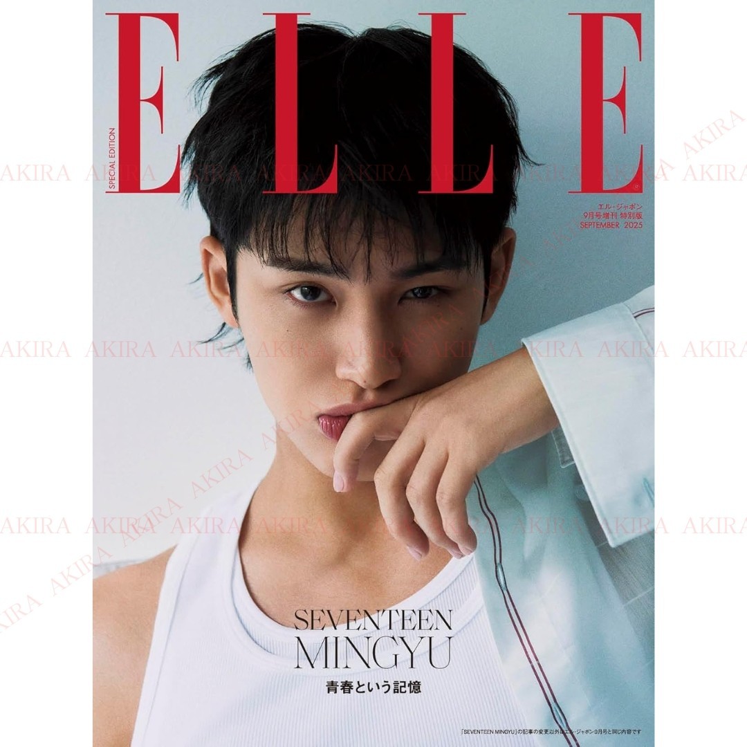 PSL ELLE JAPON 2025 September Cover : SEVENTEEN MINGYU LIMITED ed