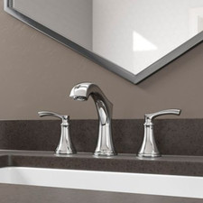 Pfister Auden Polished Chrome 2-Handle Widespread WaterSense Bathroom Sink Fauce