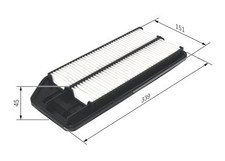 Filtre à air Honda ACCORD