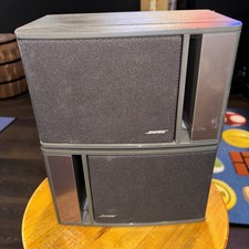 Bose Model 141 Speakers Set of 2 Bookshelf 40 Watt Gray Black Pair