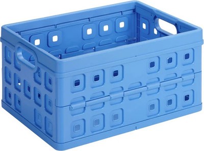 Sunware Klappbox Square 32 L blau Einkaufsbox Einkaufskorb