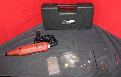 Used CHICAGO ELECTRIC 40457 Rotary Tool Kit 4-Speed AO4079615