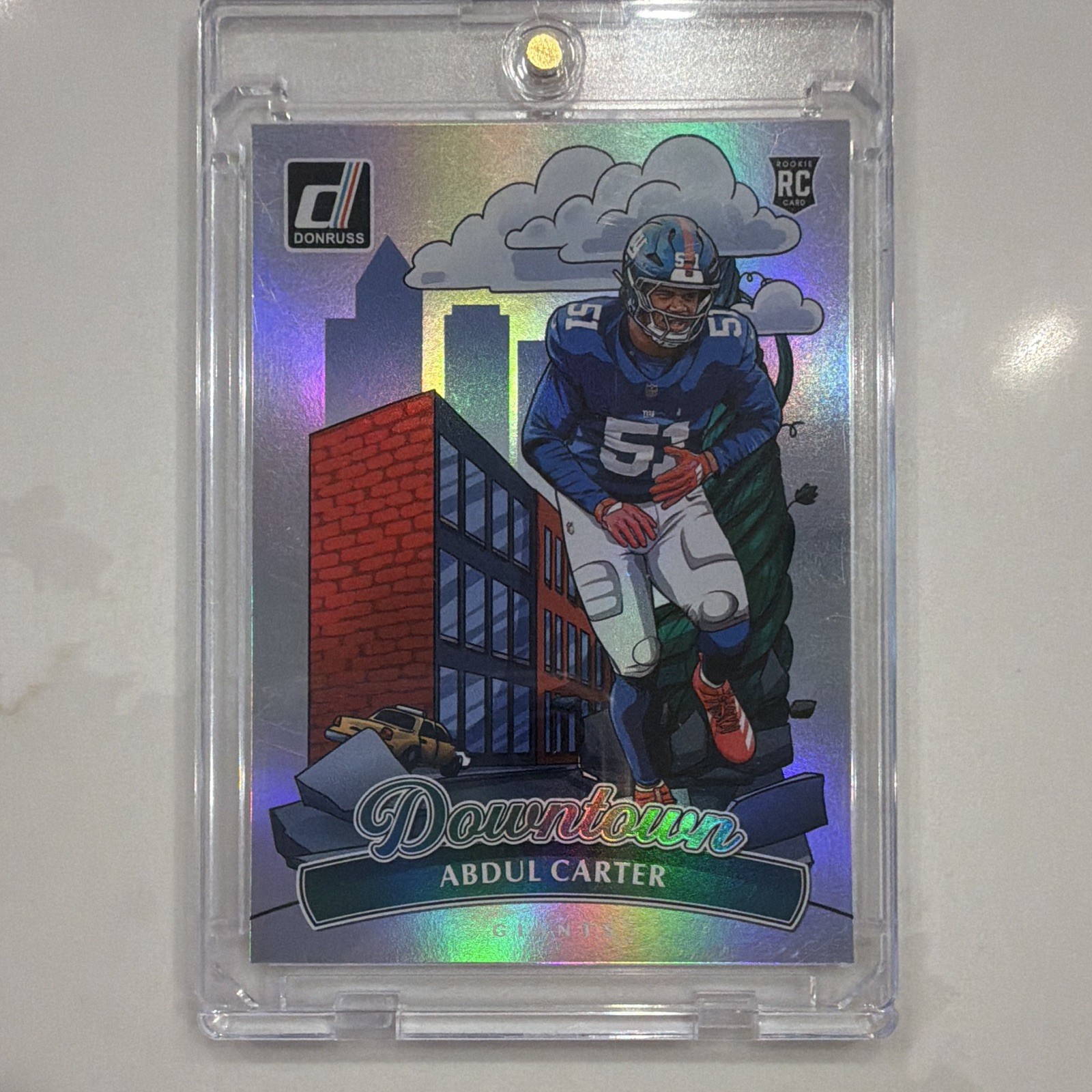 Panini 2025 Donruss Downtown! Abdul Carter Rookie Insert #20 New York Giants